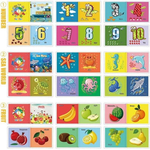 My First Soft Book,teytoy Nontoxic Fabric Baby Cloth Books Early Education Toys - Picture 6 of 6